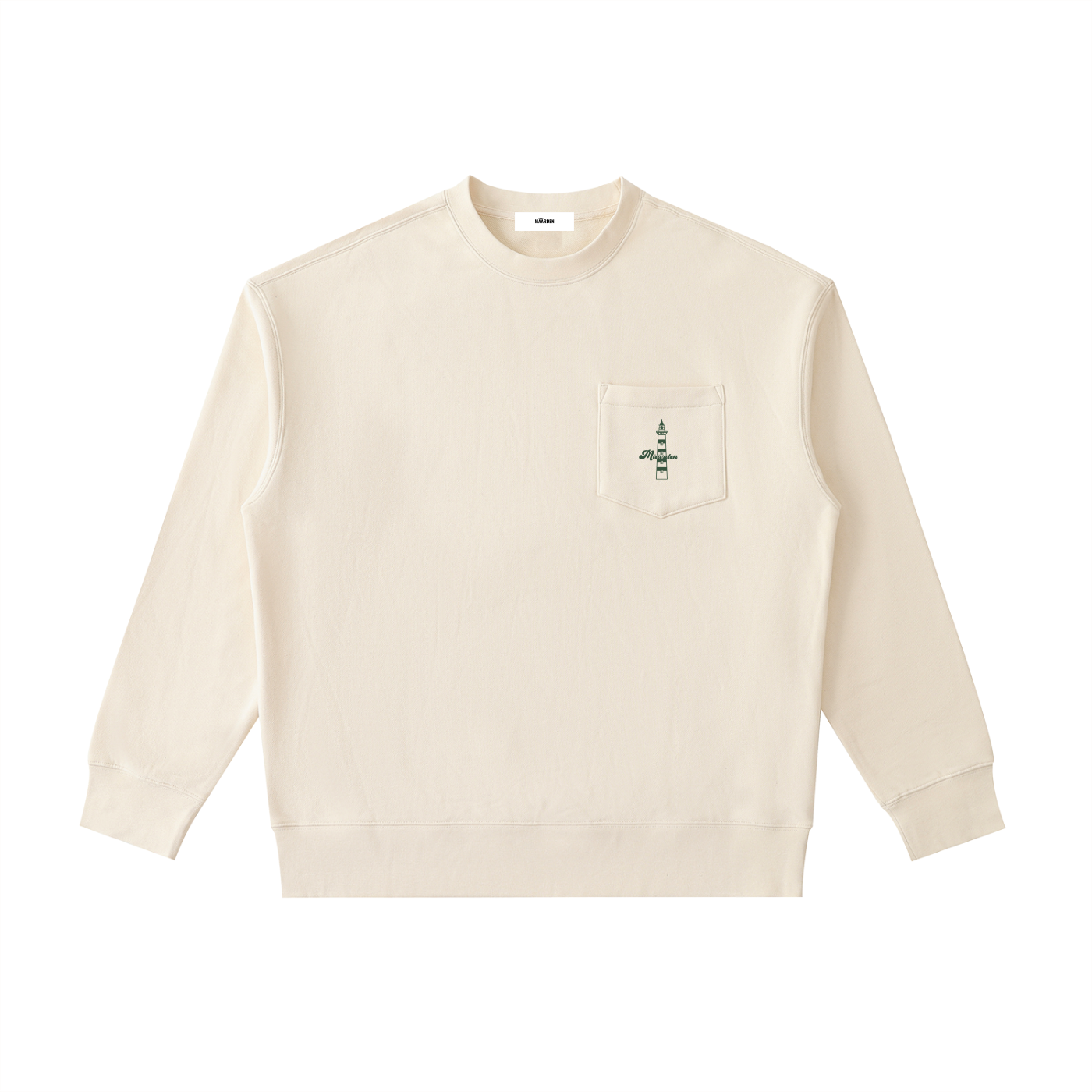 Lighthouse Icon Heavyweight Pocket Crewneck Sweatshirt
