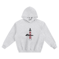 Large Lighthouse Icon Fleeced Boxy Hoodie