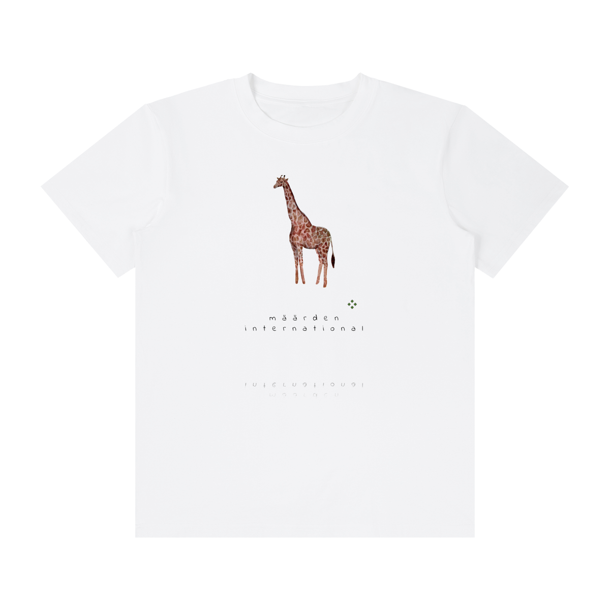 Määrden Giraffe Crew Neck Cotton T-Shirt